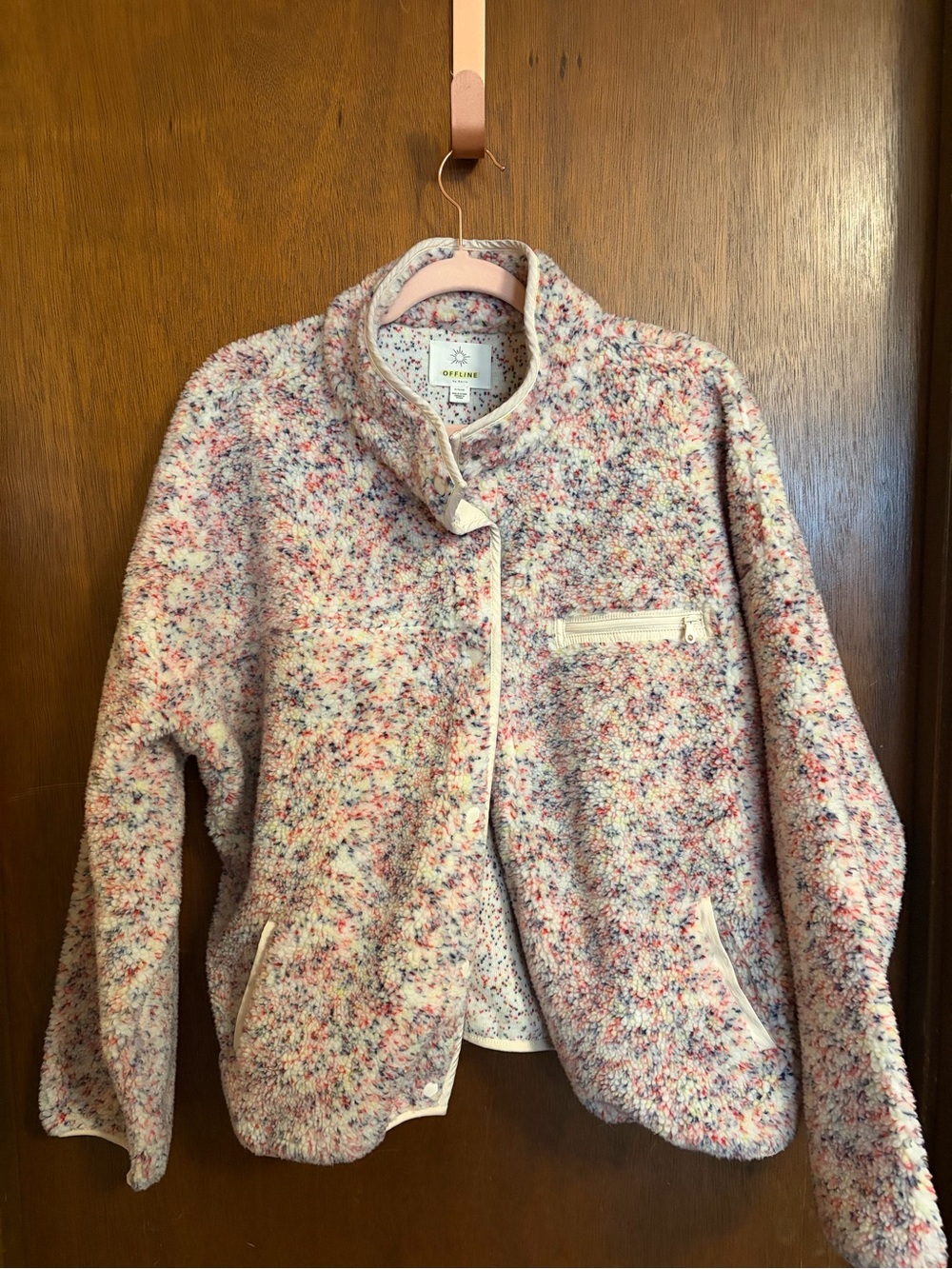 aerie Speckled Multicolor Bomber Jacket